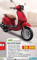 VOLTA REVOLT RS4 50 CC ELEKTRİKLİ MOTOSİKLET MOPED fiyat ve kampanya bilgisi